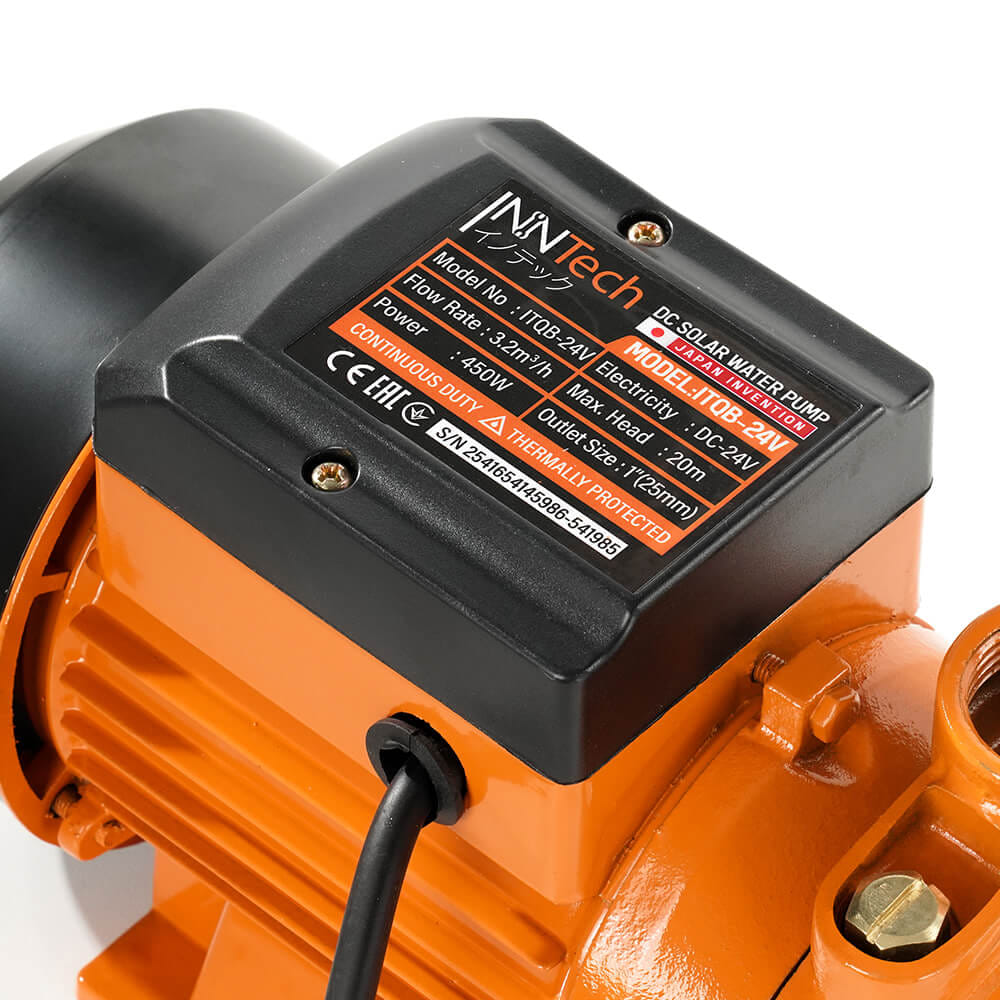 ปั๊มหอยโข่งโซลาร์เซลล์ (เฉพาะตัวเครื่อง) InnTech รุ่น ITQB-24V ขนาด 1 นิ้ว 450 วัตต์_5